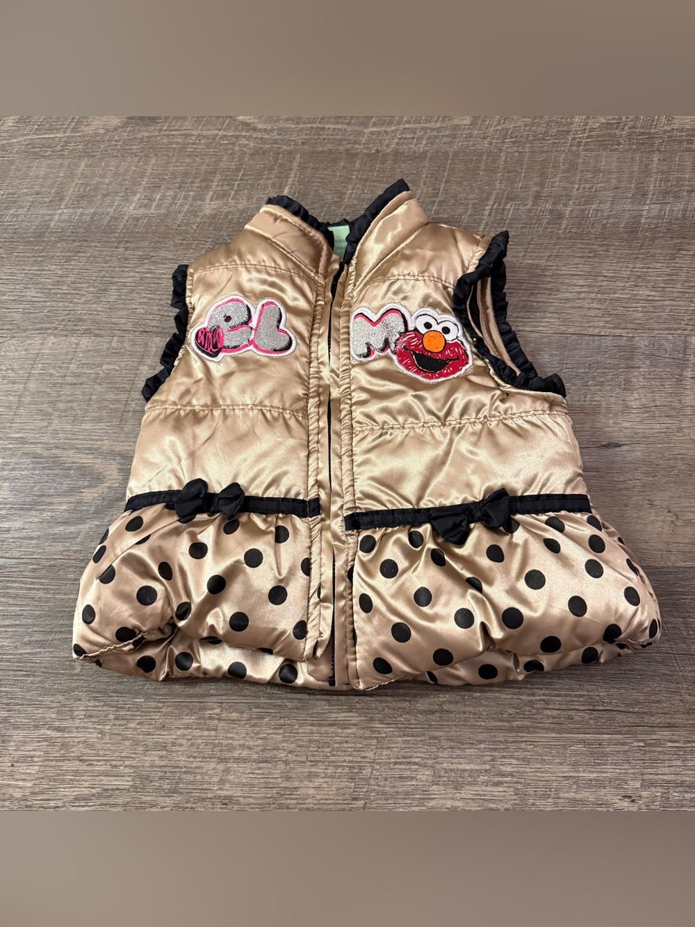 Girls Vintage Sesame Street Puffer Vest